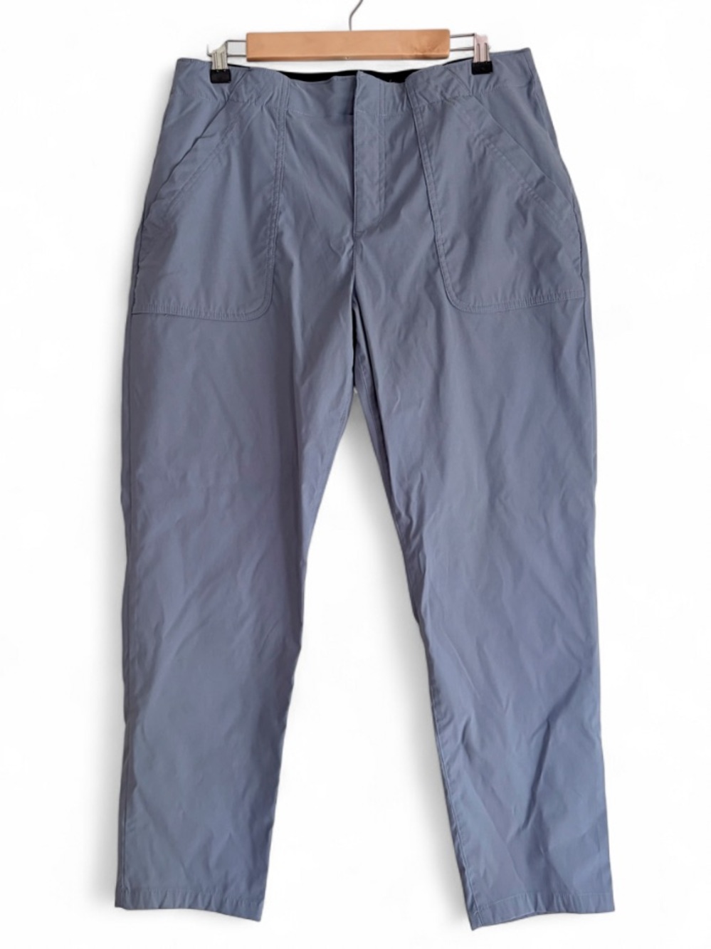 Eddie Bauer Women's Gray Blue Horizon Straight Ankle Quick Dry Pants Size 12
